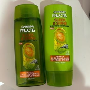 These are mini Garnier shampoo and conditioner. They are both amazing.